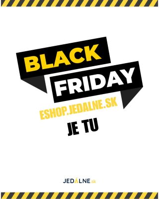 🖤 BLACK FRIDAY na eshop.jedalne.sk je TU! 🖤 Je čas investovať do toho najdôležitejšieho – do seba a svojej jedálne. 💪 Od...