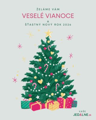 Milé vedúce, zamestnanci školského stravovania, čitatelia portálu Jedalne.sk 🎄✨ prajeme vám krásne a pokojné vianočné...